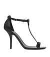 BURBERRY LEATHER TOE-RING SANDALS 100