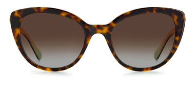 Kate Spade Amberlee/s La 0086 Cat Eye Polarized Sunglasses In Brown