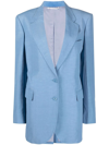 Stella Mccartney Notched Lapels Single-breasted Blazer In Black