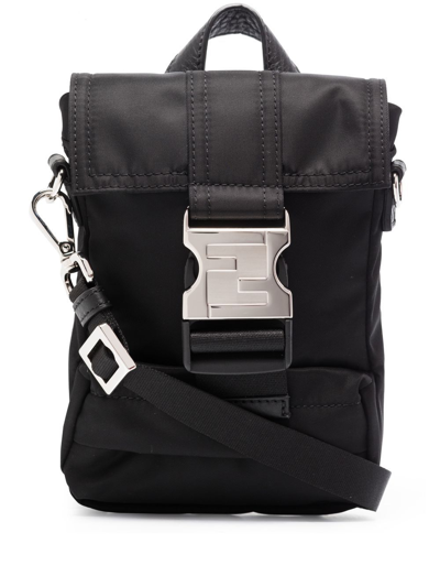 Fendi Ness Mini Backpack In Black
