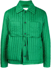 Craig Green Tie-waist Quilted Shell Jacket In Grün