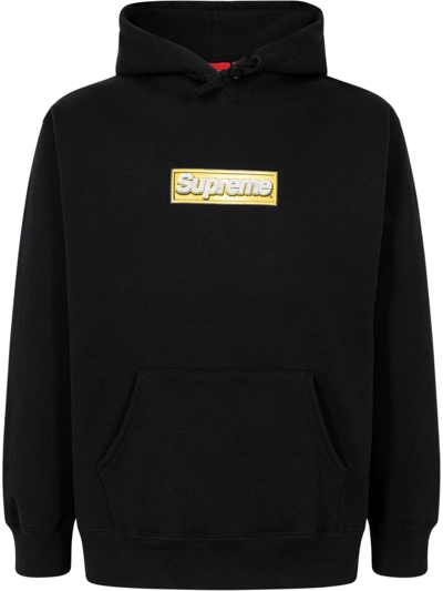 Supreme Bling Box Logo Hoodie In Schwarz