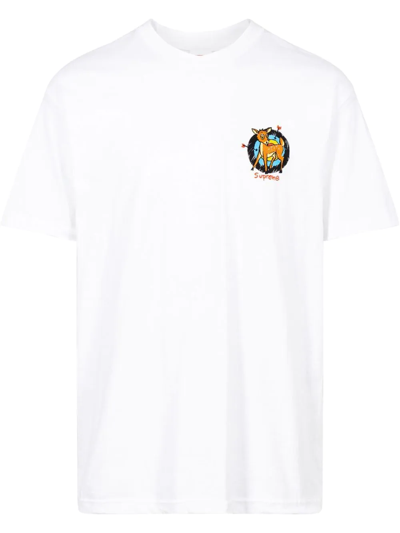 Supreme Deer Short-sleeve T-shirt In Weiss