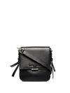 Tod's T-buckle Leather Messenger Bag In Schwarz