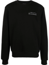 Throwback Endless Art-print Crew-neck Sweatshirt In Schwarz