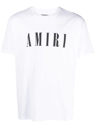 Amiri Core Logo-print Cotton T-shirt In White