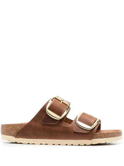 BIRKENSTOCK DOUBLE-STRAP LEATHER SANDALS