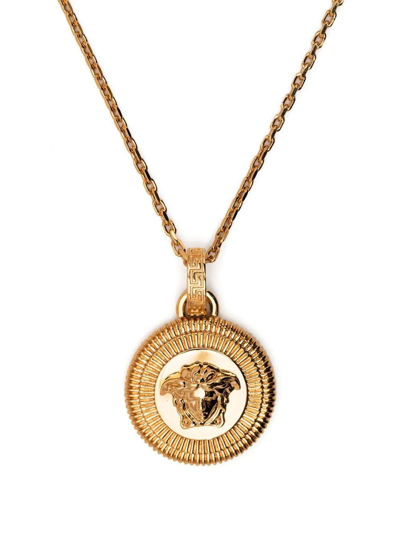 Versace Gold-tone Medusa Pendant Necklace