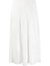 Polo Ralph Lauren Malone A-line Mid-length Skirt In Weiss