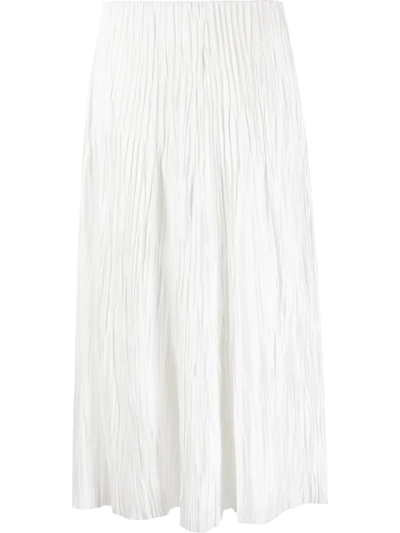 Polo Ralph Lauren Malone A-line Mid-length Skirt In Off White