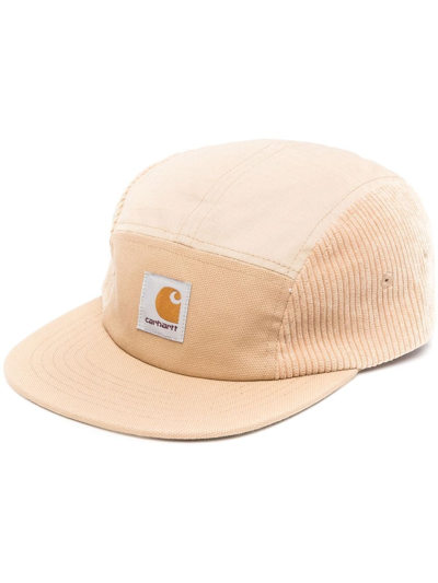 Carhartt Corduroy-panelled Cap In Dusty H Brown