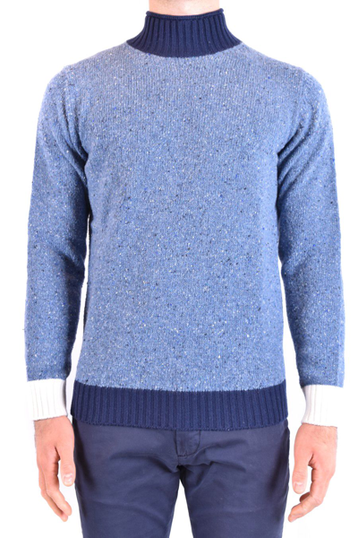 Kangra Mens Blue Wool Sweater