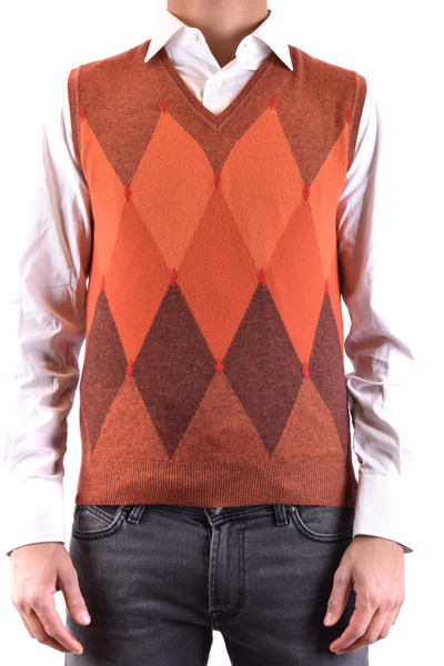 Kangra Cashmere Mens Multicolor Cashmere Vest