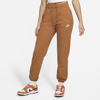 Nike Sportswear Essential Women's Fleece Pants In Mineral Clay,heather,white