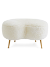 Jonathan Adler Kidney Shearling Ottoman