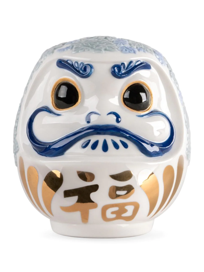 Lladrò Daruma Porcelain Sculpture In Purple