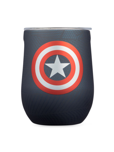 Corkcicle Marvel Stainless Steel Stemless Tumbler In Captain America