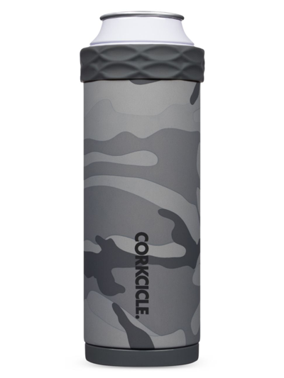 Corkcicle Camouflage Slim Can Cooler In Cooler Grey Camo