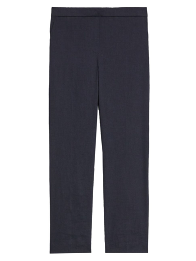 THEORY WOMEN'S TREECA LINEN PULL-ON CROP PANTS