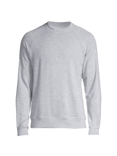 Majestic French Terry Crewneck Top In Ciel Chine