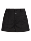 Ramy Brook Women's Roberta Button Fly Shorts In Black