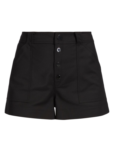 Ramy Brook Women's Dressing Gownrta Button Fly Shorts In Black