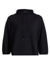 Theory Jersey Drawstring Top In Black