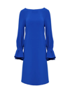 Carolina Herrera Icon Puff-sleeve Sheath Dress In Cobalt