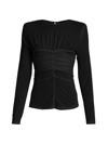 Isabel Marant Jalila Ruched Jersey Top In Black
