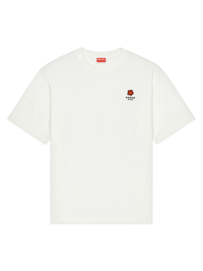 Kenzo Oversize Logo T-shirt In Off White