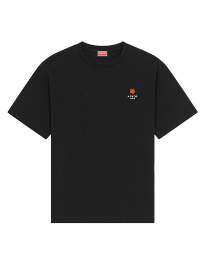 Kenzo Oversize Logo T-shirt In Black