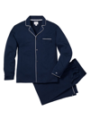Petite Plume Men's Luxe Pima Cotton Classic Pajama Set In Navy