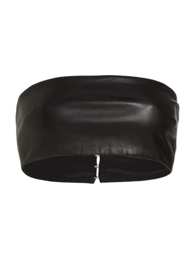 Rosetta Getty Bandeau-style Cropped Top In Black