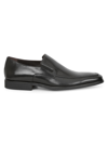 Bruno Magli Raging Leather Slip-on Dress Shoes In Black