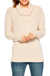 Nic And Zoe Nic+zoe Bundle Up Cowlneck Sweater In Neutral Mix