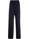 MARTINE ROSE MID-RISE STRAIGHT TROUSERS
