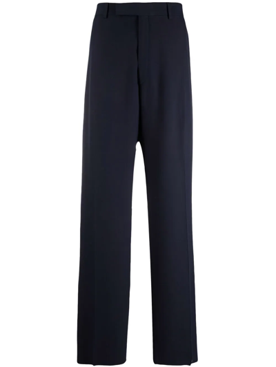 Martine Rose Mid-rise Straight Trousers In Blue