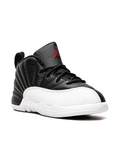 Jordan Babies' Air  12 Retro Sneakers In Black