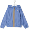 K-way Kids' Little Girl's & Girl's Claude Hooded Windbreaker Jacket In Periwinkle