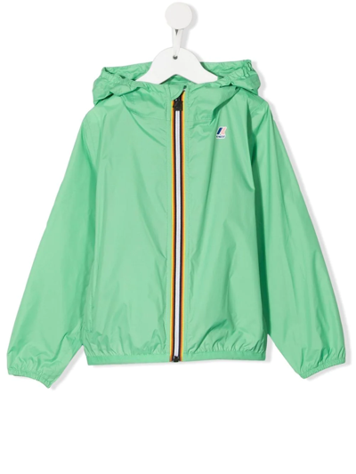 K-way Kids' Little Boy's & Boy's Claude Hooded Windbreaker Jacket In Mint