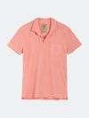 Oas Solid Terry Polo In Pink