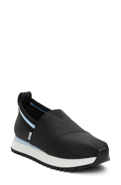 Toms Women's Alpargata Resident 2.0 Slip On Trainer Sneakers In Black Ripstop