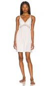Eberjey The Mademoiselle Lace-trimmed Stretch-tencel™ Modal Chemise In White