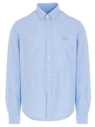 Kenzo Basic Logo Shirt In Blue