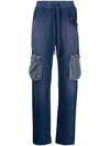 Alchemist Distressed-finish Sweatpants In Blue