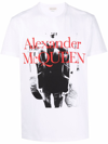 Alexander Mcqueen White Atelier Print T-shirt In White