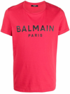 BALMAIN BALMAIN T-SHIRTS AND POLOS RED