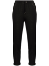 Brunello Cucinelli Drawstring Tapered Sweatpants In Black