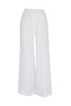Fabiana Filippi Distressed Straight-leg Turn-up Wide Jeans In White