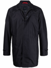 Fay Blue Nylon Morning Raincoat In Blue